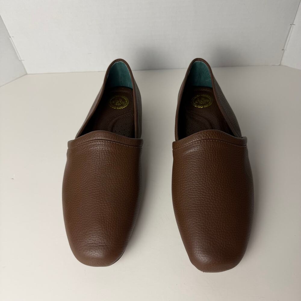 L.B. Evans Aristocrat Opera Leather Slippers Mens 12M Brown Moccasin House Shoes